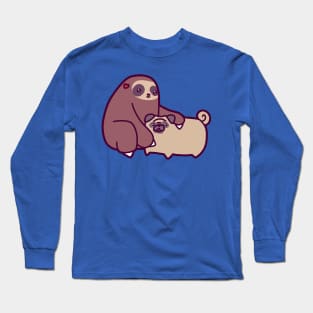 Sloth and Pug Long Sleeve T-Shirt